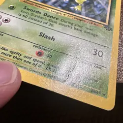 Pokemon TCG 1st Edition Scyther 26/64 Jungle Non Holo Rare VTG WOTC 1999 HP - Image 4