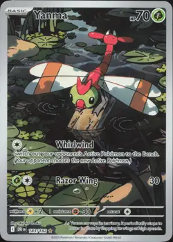 Pokemon Yanma 183/182 Illustration Rare Destined Rivals Holo Near Mint - Image 1