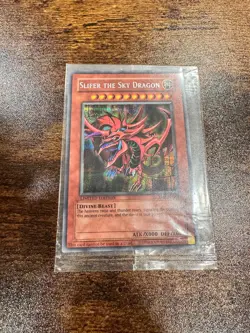 Yugioh Slifer The Sky Dragon YMA-EN001 Secret Rare Promo FACTORY SEALED Mint/NM - Image 1