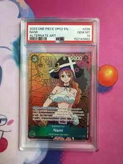 2023 Nami Alt Art One Piece CCG OP02-036 PSA 10 - Image 1