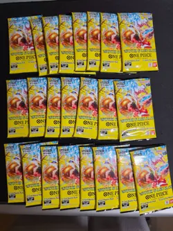 One Piece Op-15 Adventure on Kami's Island Booster Packs x23 English *Dud Packs - Image 1