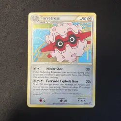 Forretress 3/90 - HS Undaunted - Holo Rare LP Pokemon Card, 2010 - Image 1