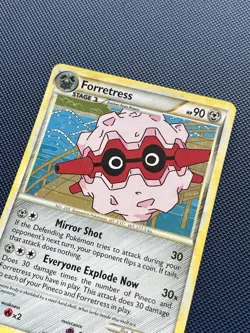 Forretress 3/90 Heart Gold Soul Silver Undaunted Holo Rare Pokemon Card - LP - Image 2