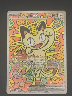 2026 POKEMON POR EN-PERFECT ORDER SPECIAL ILLUSTRATION RARE #121 MEOWTH EX NM - Image 1