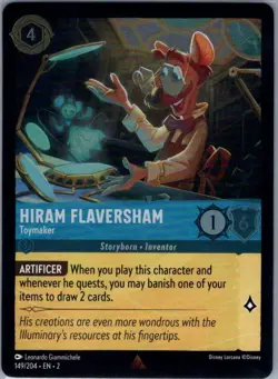 Hiram Flaversham - Toymaker 149/204 Foil Rise of the Floodborn - Lorcana - NM - Image 1