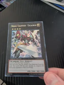 Heroic Champion Excalibur CT09-EN002 Limited Edition Secret Rare Card - Image 3