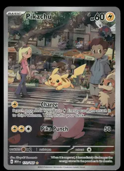 Pokemon Cards Pikachu 173/165 Holo 151 Illustration Rare NM *2 - Image 1