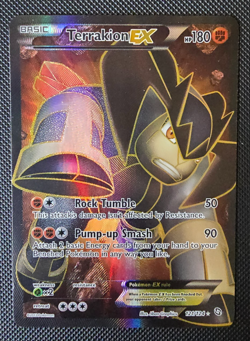 Pokemon Card - Terrakion Ex - B&W Dragons Exalted - Full Art - 121/124 - LP - Image 1