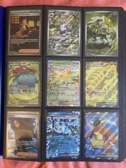 Pokemon binder collection NM/Mint 171 Cards Full Art, Sir, Art Rare’s, Vintage - Image 1