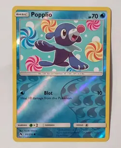 POKEMON CARD POPPLIO REVERSE HOLO CARD 65/214 LIGHT PLAY 2018 - Image 1