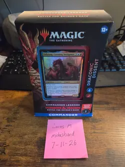 MtG Commander Legends Battle for Baldur's Gate Draconic Dissent Commander Deck - Image 1