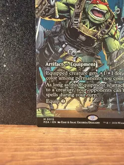Ronin's Arsenal - Conqueror's Flail MTG -Full Art -Teenage Mutant Ninja Turtles - Image 2