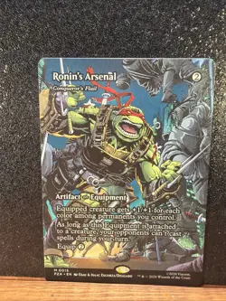 Ronin's Arsenal - Conqueror's Flail MTG -Full Art -Teenage Mutant Ninja Turtles - Image 4