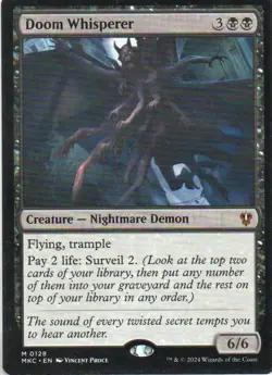 MTG: Murders at Karlov Manor Commander: Doom Whisperer: Lightly Played Condition - Image 1