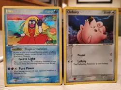 Pokemon Cards Ex Unseen Forces Reverse Holo Stamped Jynx & Clefairy - Image 1