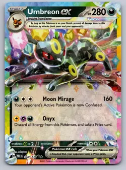 Umbreon ex 060/131 Holo Double Rare Prismatic Evolutions Pokemon Near Mint - Image 1