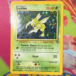 Scyther 10/64 Jungle Holo Rare 70HP English 1999 Wizards Pokemon Card - Image 1
