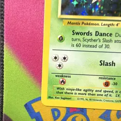 Scyther 10/64 Jungle Holo Rare 70HP English 1999 Wizards Pokemon Card - Image 5