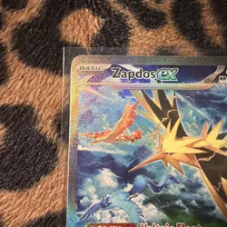 Pokemon Zapdos EX SIR #202/165 Pokemon Scarlet & Violet 151 Near Mint NM - Image 2