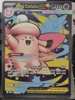 Nintendo English Pokemon TCG Mega Clefable EX 103/088 FA Holo SR 320 HP - Image 1