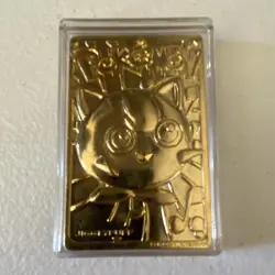 Burger King Jigglypuff Pokemon 1999 Limited Edition Gold Metal Foil Card - Image 1