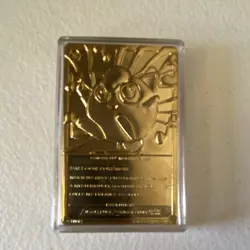 Burger King Jigglypuff Pokemon 1999 Limited Edition Gold Metal Foil Card - Image 2