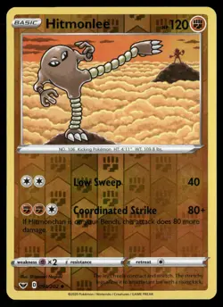 Hitmonlee 094/202 Uncommon Sword & Shield Pokemon Reverse Holo NM/M - Image 1