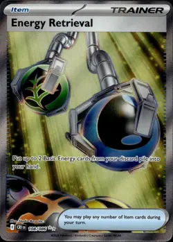 Energy Retrieval 108/086 NM/M Ultra Rare Chaos Rising Pokemon Holo - Image 1