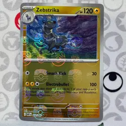 Zebstrika (Master Ball Pattern) 032/086 Uncommon White Flare Pokemon Holo NM - Image 1