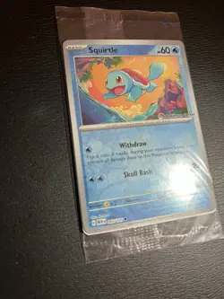 Squirtle Pokemon Center Stamped Reverse Holo Promo 007/165 151 SEALED Mint - Image 2