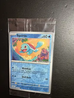Squirtle Pokemon Center Stamped Reverse Holo Promo 007/165 151 SEALED Mint - Image 3
