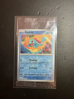 Squirtle Pokemon Center Stamped Reverse Holo Promo 007/165 151 SEALED Mint - Image 4