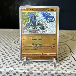 Sawk 049/086 (Master Ball Pattern) White Flare Holo Pokemon TCG - NM - Image 1