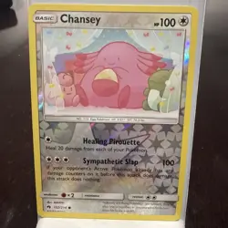 POKEMON CHANSEY 152/214 REVERSE HOLO LOST THUNDER LP CUTE ART CLEFAIRY DOLL - Image 1