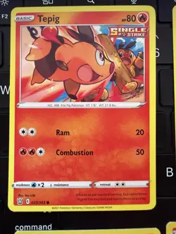 Pokemon TCG Tepig Pignite Emboar Lot (4) Reverse Holo Regular Battle Styles NM - Image 2