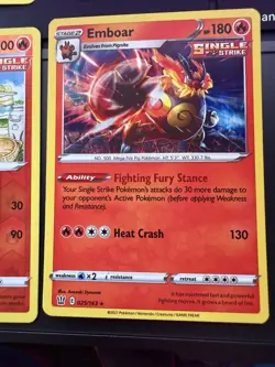Pokemon TCG Tepig Pignite Emboar Lot (4) Reverse Holo Regular Battle Styles NM - Image 5