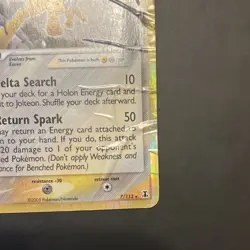 Jolteon 7/113 Pokemon TCG EX Delta Species Holo Rare English Stage 1 70HP - Image 4