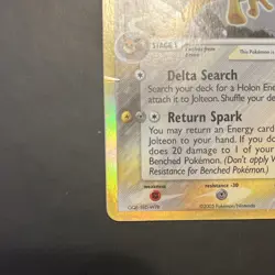 Jolteon 7/113 Pokemon TCG EX Delta Species Holo Rare English Stage 1 70HP - Image 5