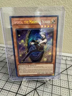 Yu-Gi-Oh! Spenta, the Magistus Sealer 1st Ed Secret Rare Foil BPRO-EN098 - Image 1