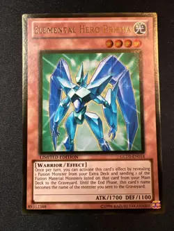 Yu-Gi-Oh! Elemental Hero Prisma (NM) GLD3-EN014 Gold Series 3 Gold Rare - Image 1