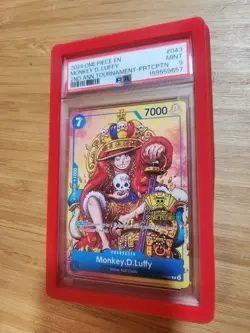 Monkey D Luffy - P-043 - PSA 9 - 2nd Anniversary - English - One Piece - 148-05 - Image 1