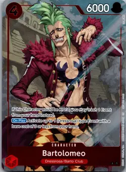 Bartolomeo OP15-014 Rare Adventure on Kami's Island One Piece NM - Image 1
