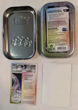 Pokemon TCG Maushold Paldean Fates Mini Tin With Sticker and Art Card Pokemon - Image 3