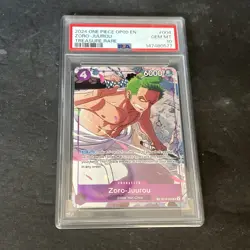 2024 One Piece OP09 EN Treasure Rare #004 Zoro-Juurou PSA 10 GEM MINT - Image 1