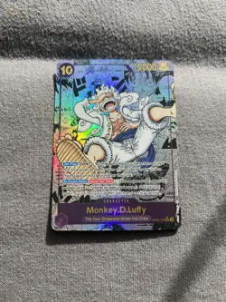 ONE PIECE Monkey D. Luffy Gear 5 Manga OP05-119 Alternate Art CUSTOM/PROXY - Image 1