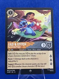Lilo & Stitch Fun-Loving Friends 31/207 EN-13 Disney Lorcana Attack of the Vine! - Image 1