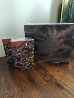 Pitch Black Pokemon Centre Elite Trainer Box & 2 X Booster Bundles Sealed - Image 1