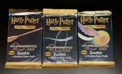 Harry Potter 3 Pks Trading Card Game Booster Pack Quidditch Cup Factory Sealed - Image 1