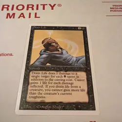 Drain Life Revised Playset NM Unplayed MTG Magic the Gathering Card Set - Image 2