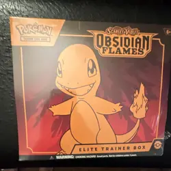 Pokemon TCG Obsidian Flames Elite Trainer Box Charmander English 45 Cards 2023 - Image 1